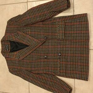 Gerry Weber Tweed Houndstooth Double-Breasted Blazer - Multi-Color
